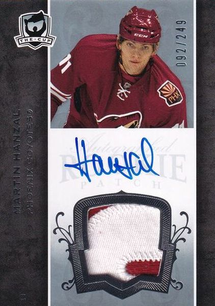 AUTO RC patch karta MARTIN HANZAL 07-08 UD The CUP Rookie Auto Patch /249